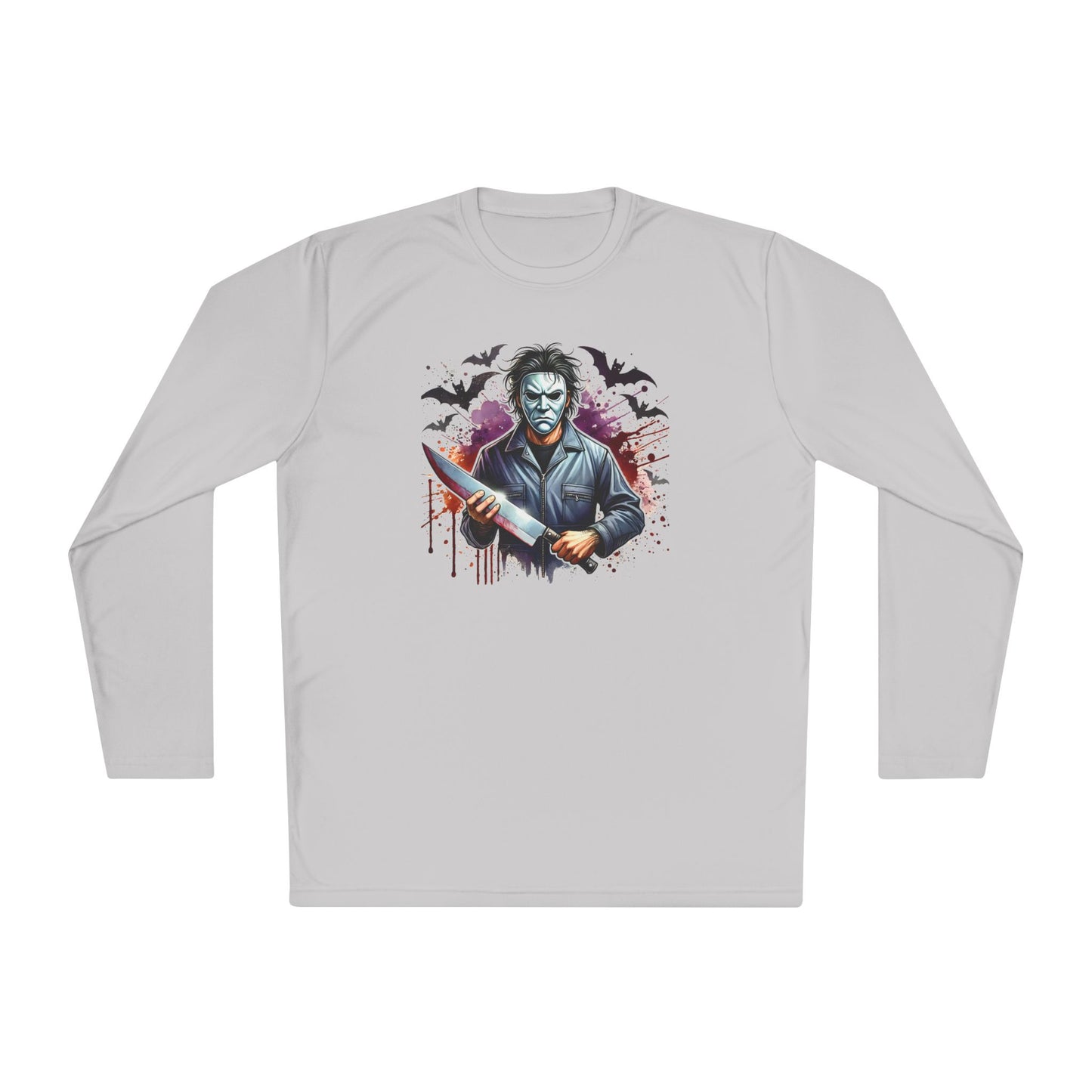 Creepy Halloween Killer Unisex Lightweight Long Sleeve Tee