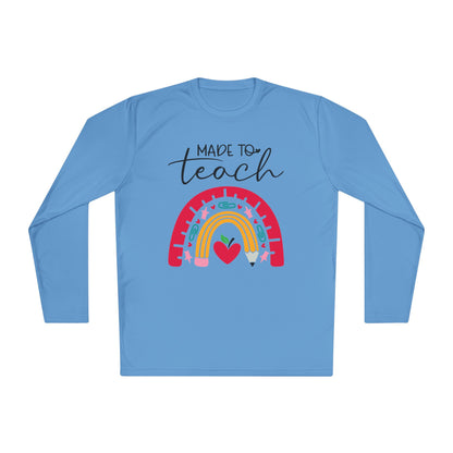 Made to Teach Rainbow Adult Long Sleeve Tee