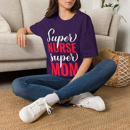 Super Nurse Super Mom Adult T-shirt