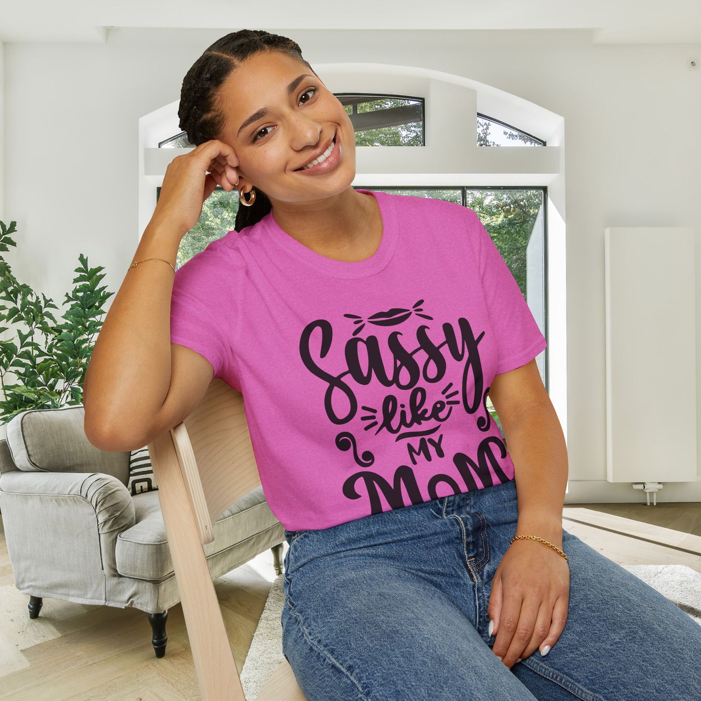 Sassy Like My Mom Adult T-shirt