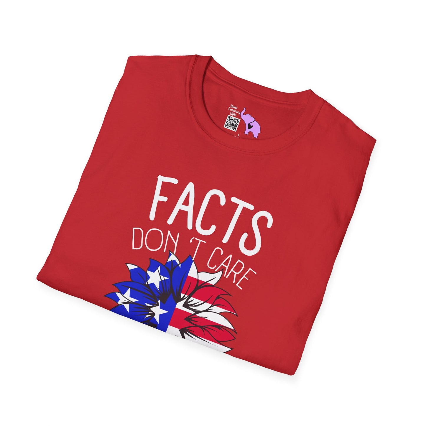 Facts Don't Care About Your Feelings American Flag Adult T-shirt