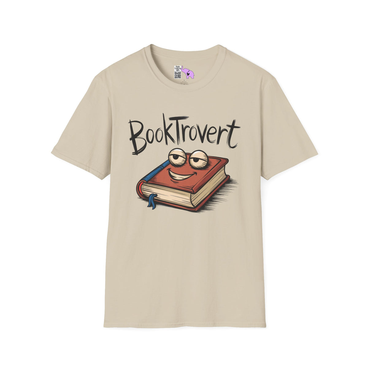 Booktrovert (Cartoonish Book) Adult T-shirt