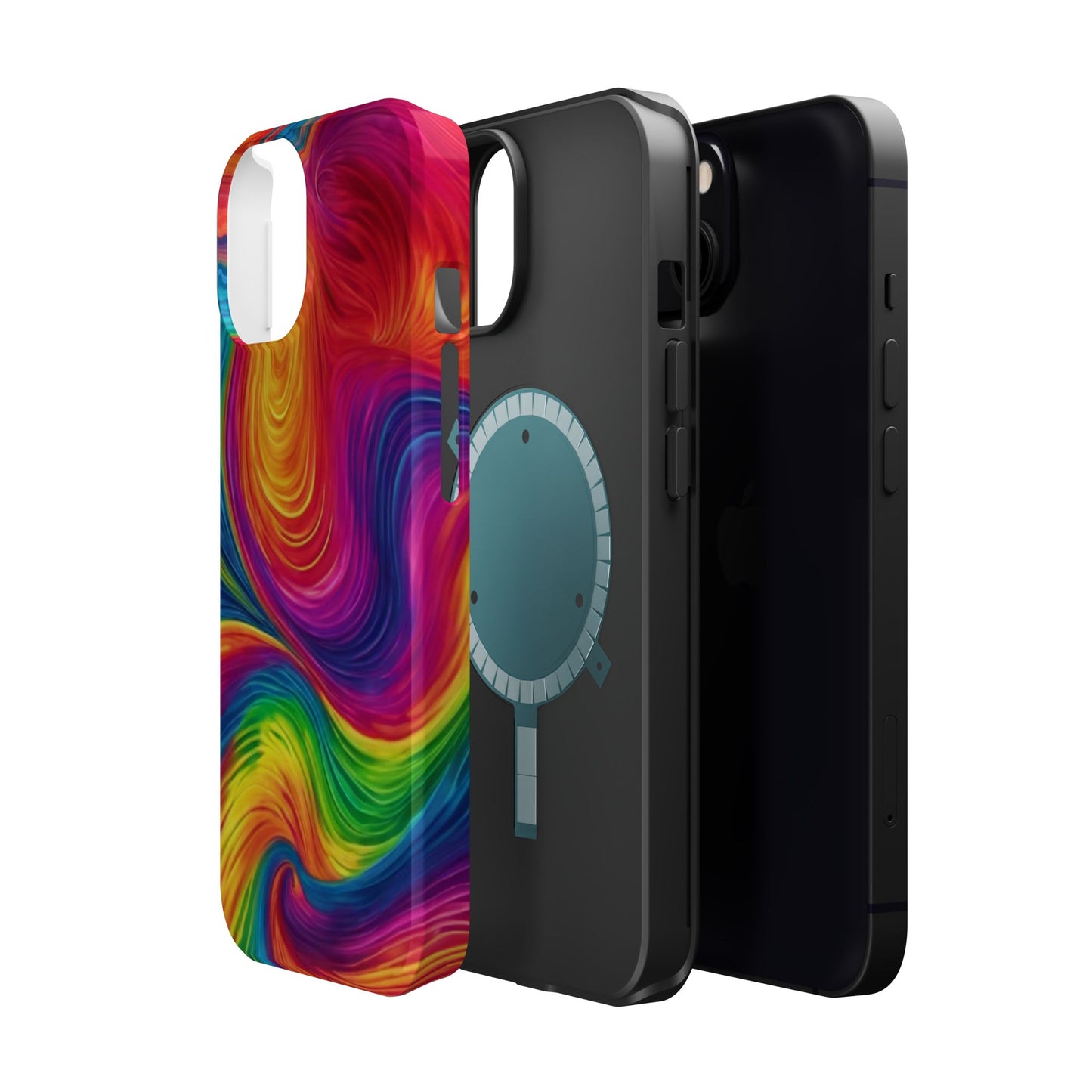 Tie Dye Color Swirl MagSafe® Compatible Tough Case for iPhone