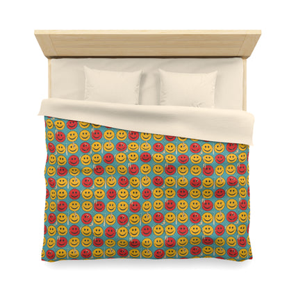 Retro Grins Microfiber Duvet Cover
