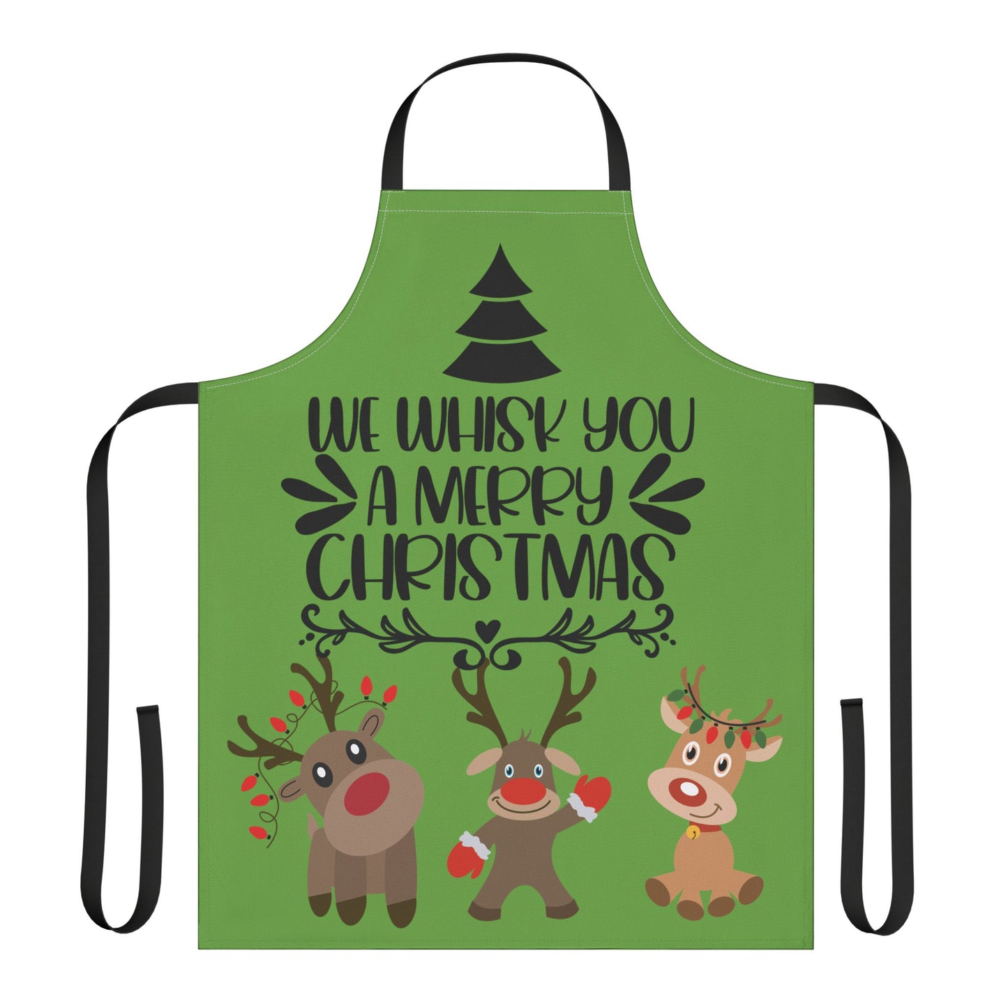 We Whisk You A Merry Christmas Reindeer Apron