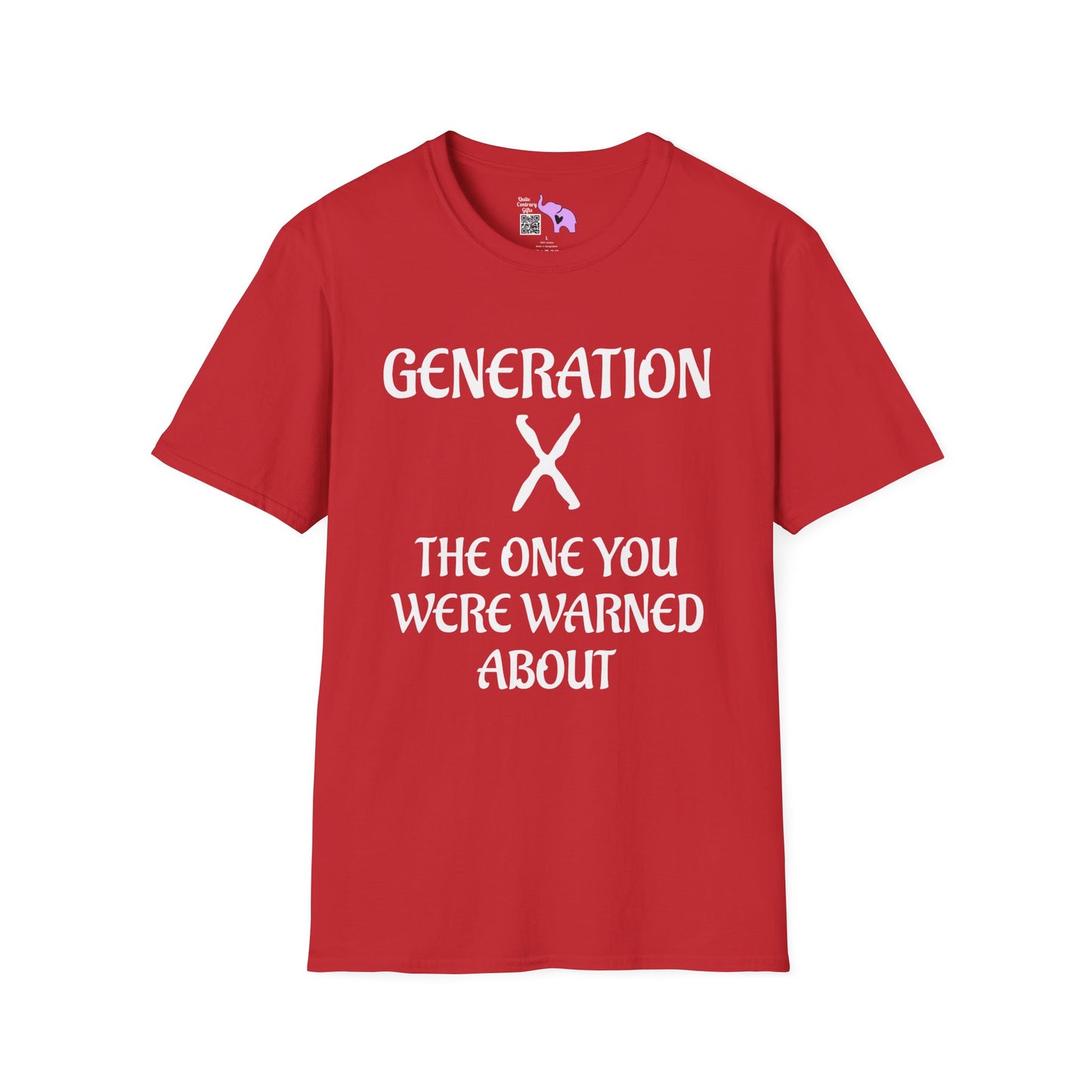 Generation X The One You Were Warned About Adult T-shirt