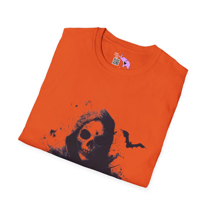 Creepy Death Skull Adult T-shirt