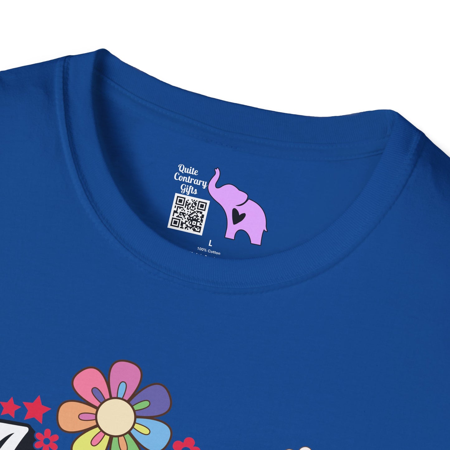 America (Floral) Adult T-shirt