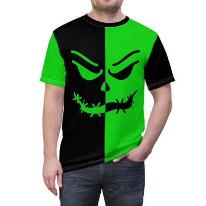Creepy Stitch Tee – Green & Black