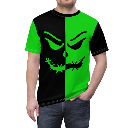 Creepy Stitch Tee – Green & Black