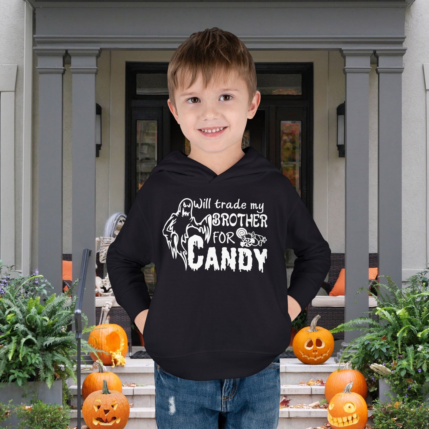 Will Trade My Brother For Candy Toddler Hoodie