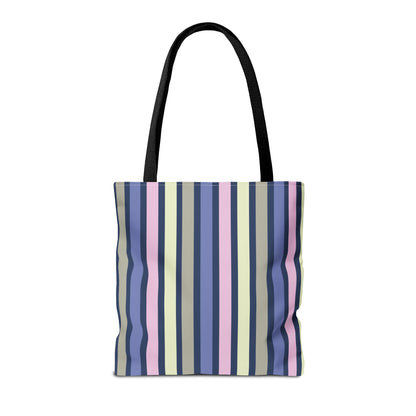 Earthy Stripes Canvas Tote Bag