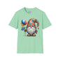 Autism Awarness Gnome w/Balloons Adult T-shirt