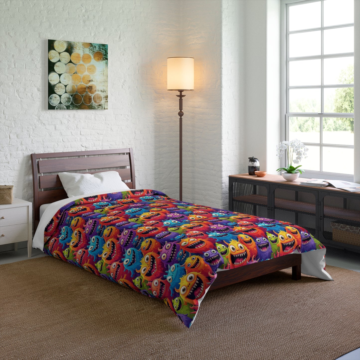 Happy Little Monsters Comforter