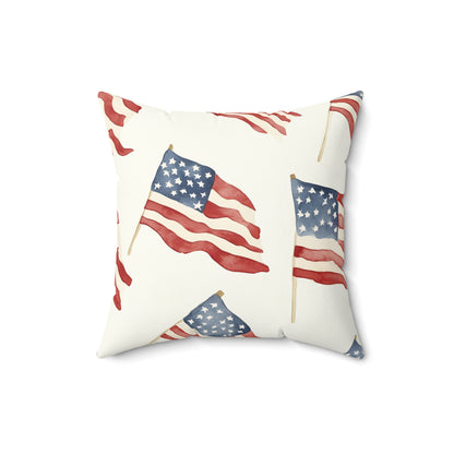 Waves of Freedom Throw Pillow
