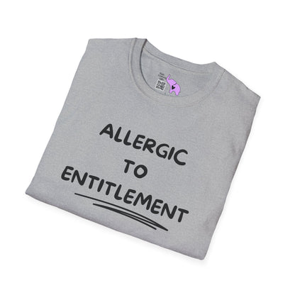 Allergic To Entitlement Adult T-shirt