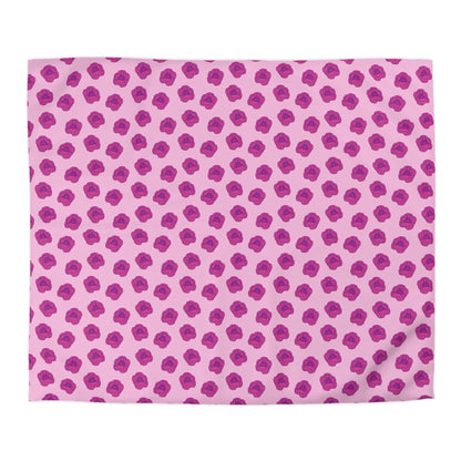 Rosy Dream Peonies Microfiber Duvet Cover