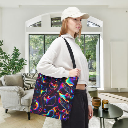 Holographic Mirage Canvas Tote Bag