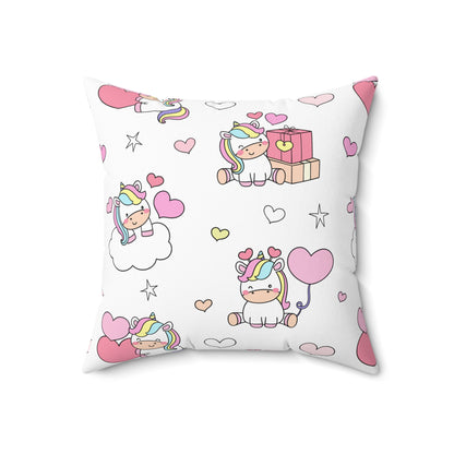 Unicorns of Love Throw Pillow