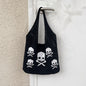 Knitted Skull Shoulder Bag