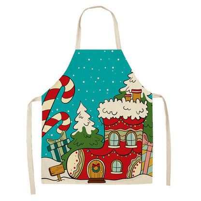 Christmas Series Cotton And Linen Aprons Variety