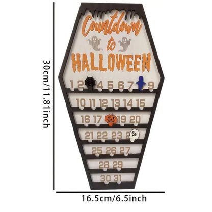 Halloween Coffin-Shaped Countdown Calendar