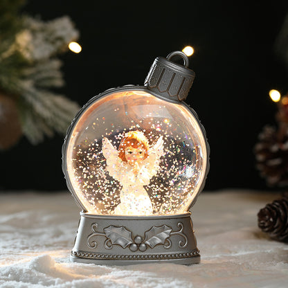 Flat Light Up Snow Globe