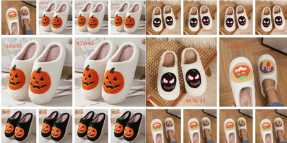 Halloween Pumpkin House Slippers
