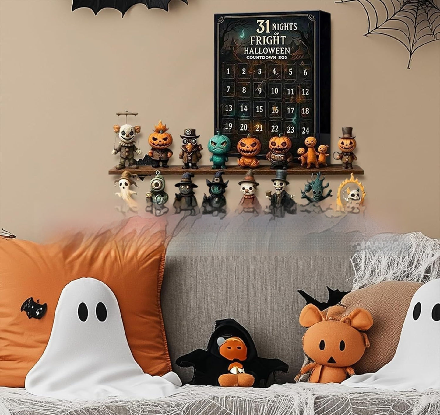 31 Night Scare Halloween Countdown Box With Doll Advent Countdown Box