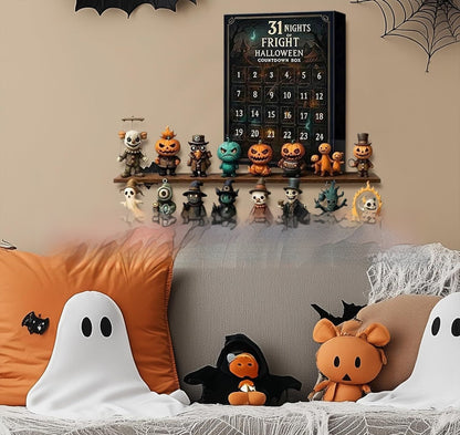 31 Night Scare Halloween Countdown Box With Doll Advent Countdown Box