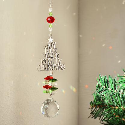 Christmas Tree Crystal Sun Catcher
