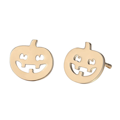 Pumpkin-Themed Earrings & Necklaces – Gold or Silver