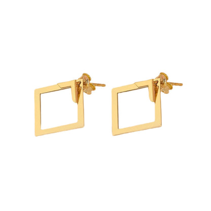 Double Square Geometric Earrings