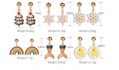 Festive Mix Dangly Earrings