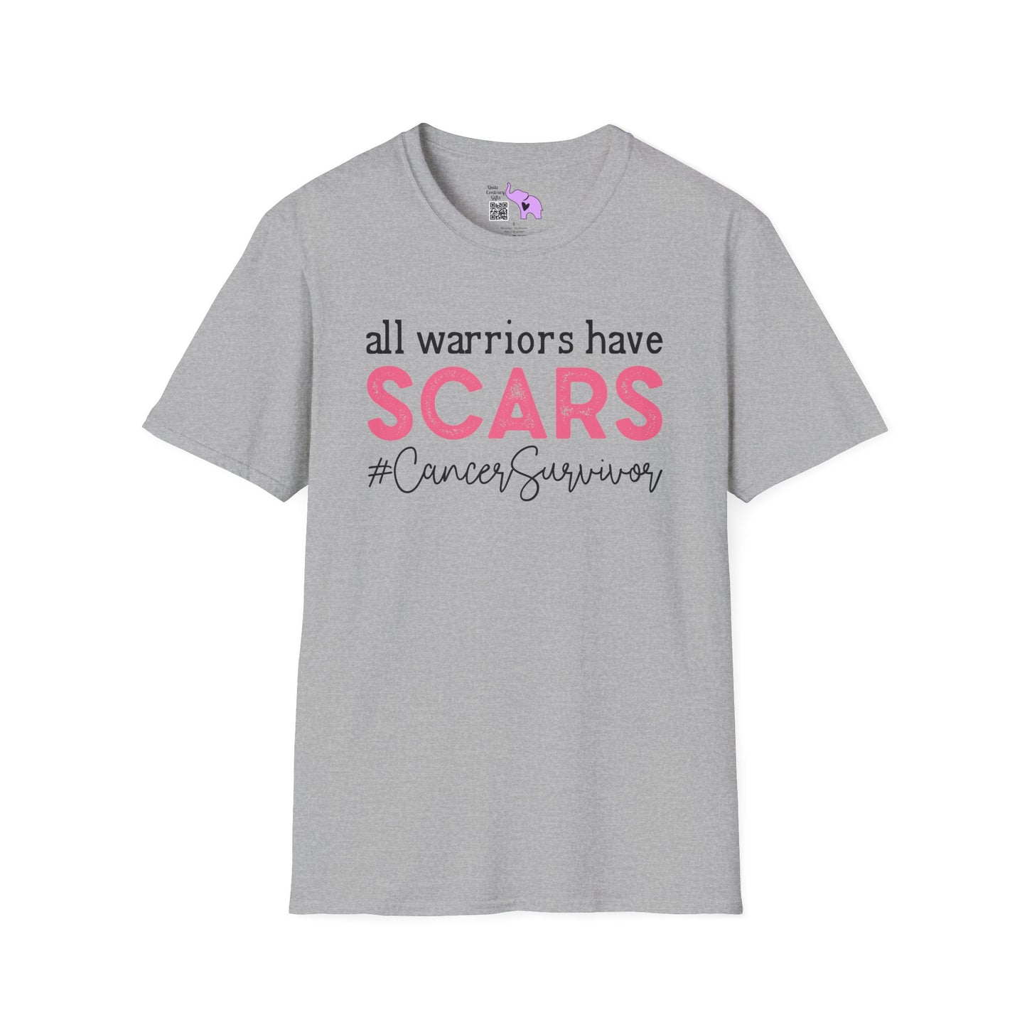 All Warriors Have Scars #CancerSurvivor Adult T-shirt