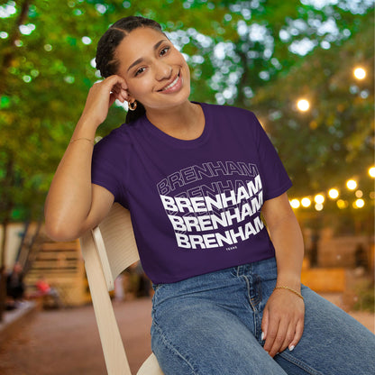 Brenham (Triple Arched) Texas Adult T-shirt