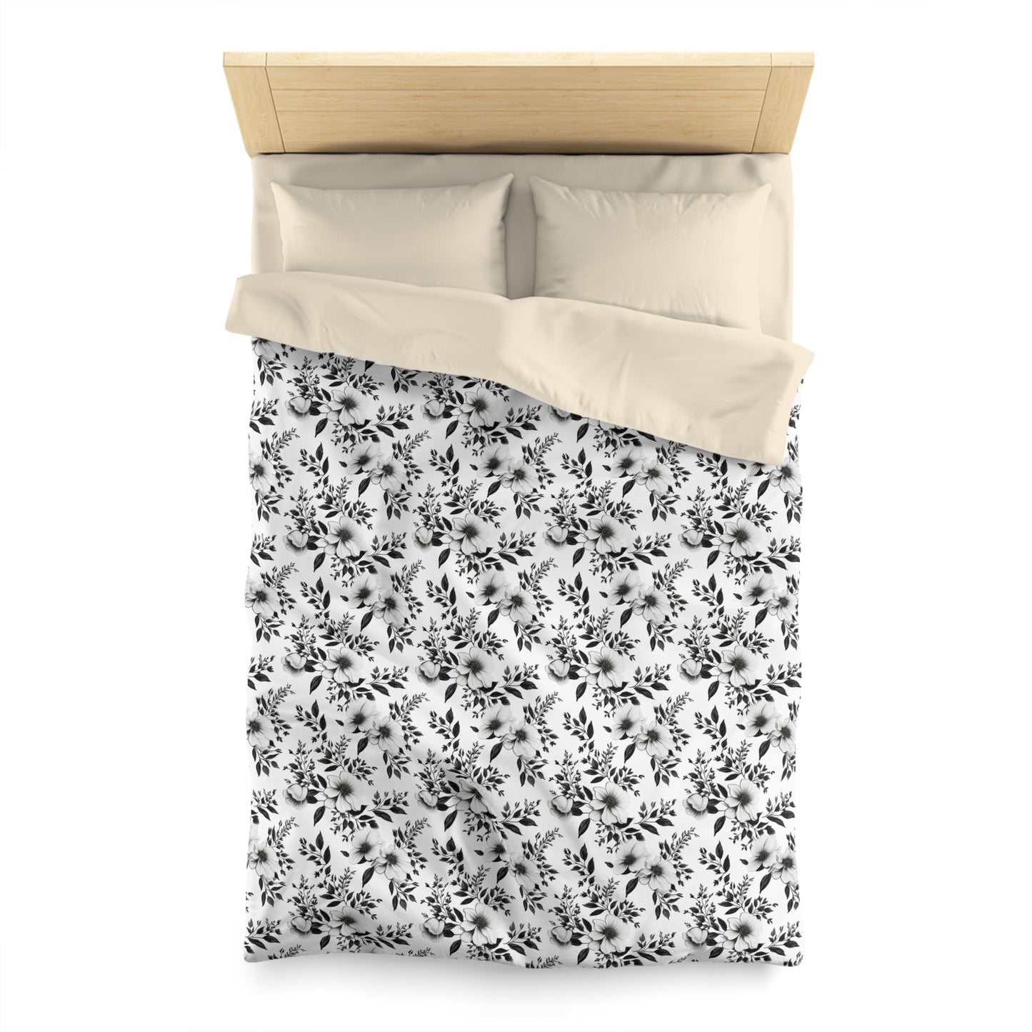 Garden Sketch Microfiber Duvet Cover