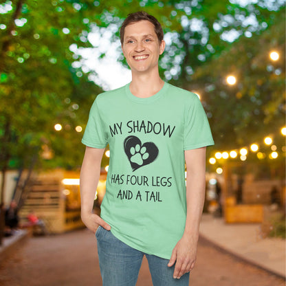 My Shadow Has Four Legs and a Tail Adult T-shirt