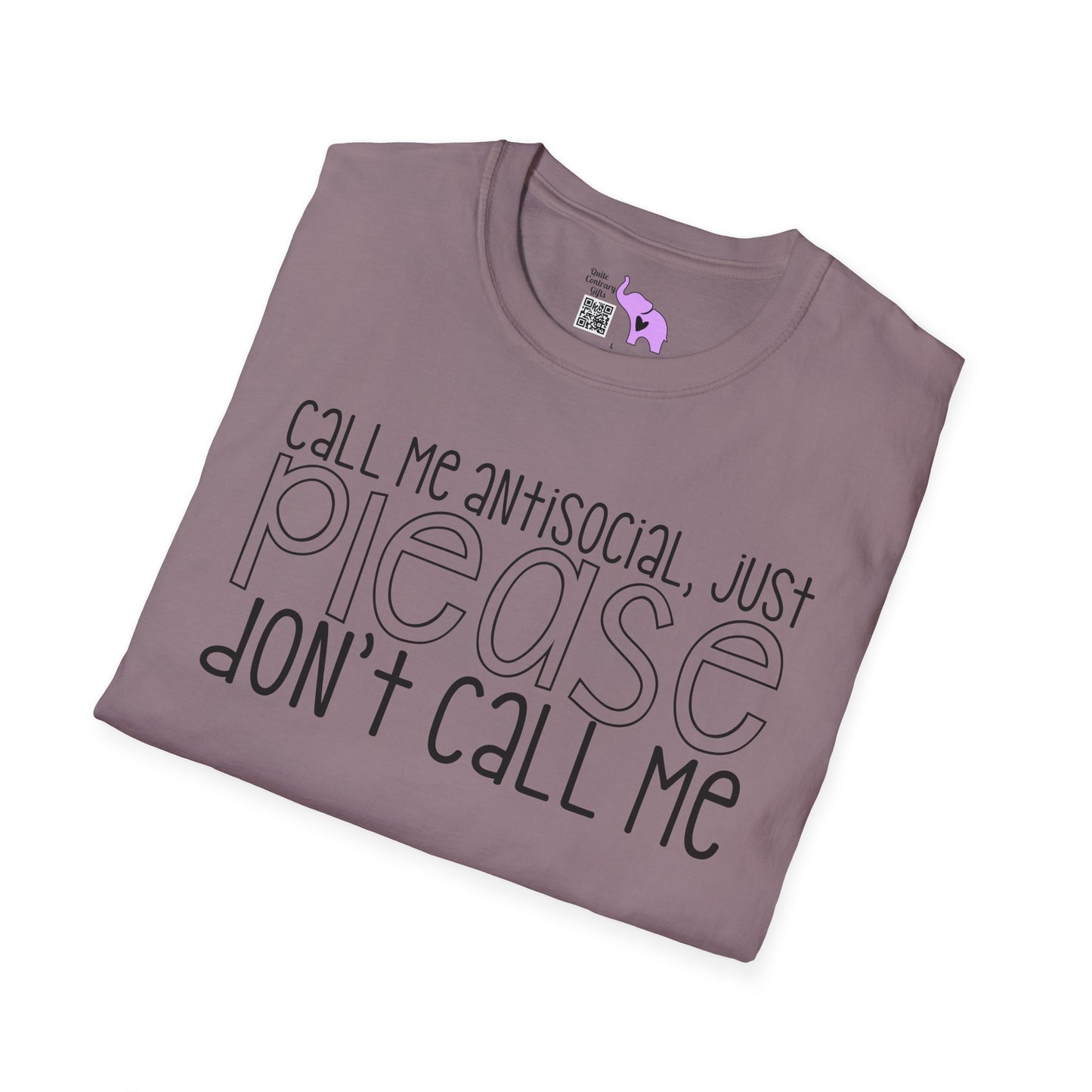 Call Me Anitsocial But Please Don't Call Me Adult T-shirt