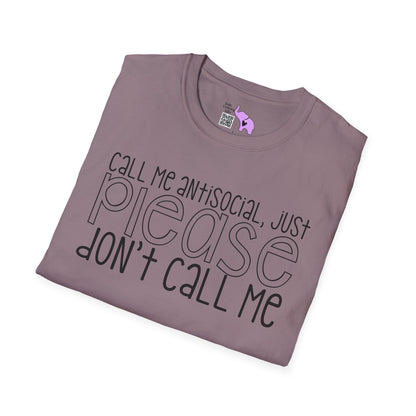 Call Me Anitsocial But Please Don't Call Me Adult T-shirt