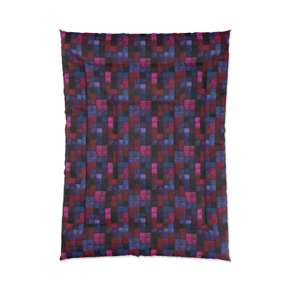 Velvet Mosaic Print Basic Bedding Set