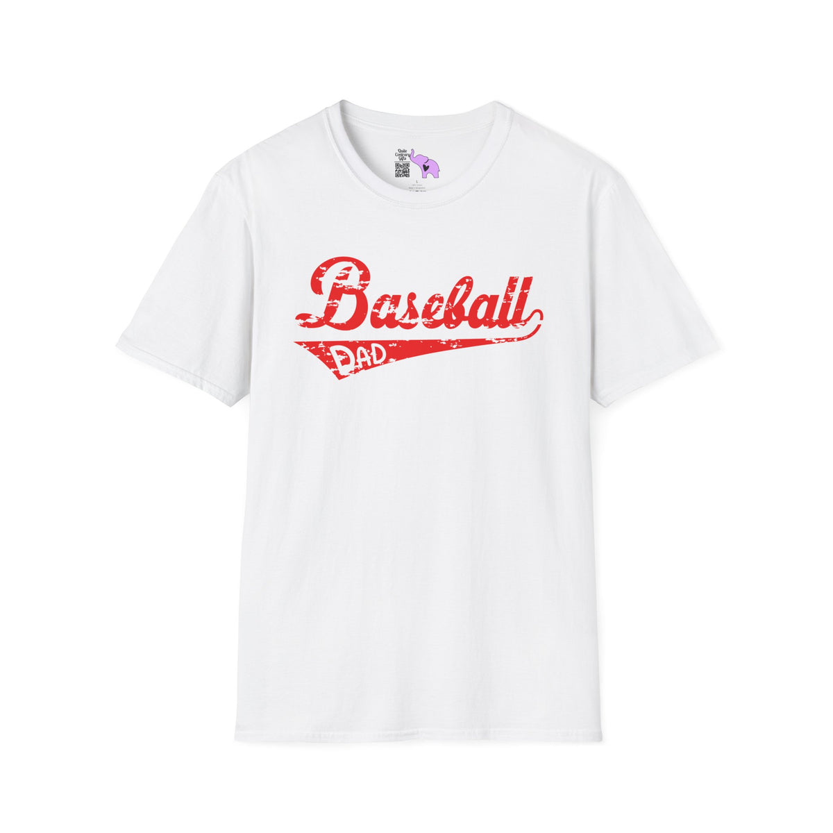 Baseball Dad (Grunge) Adult T-shirt