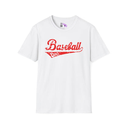 Baseball Dad (Grunge) Adult T-shirt