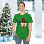 Deck the Halls Plaid Gnome Adult T-shirt