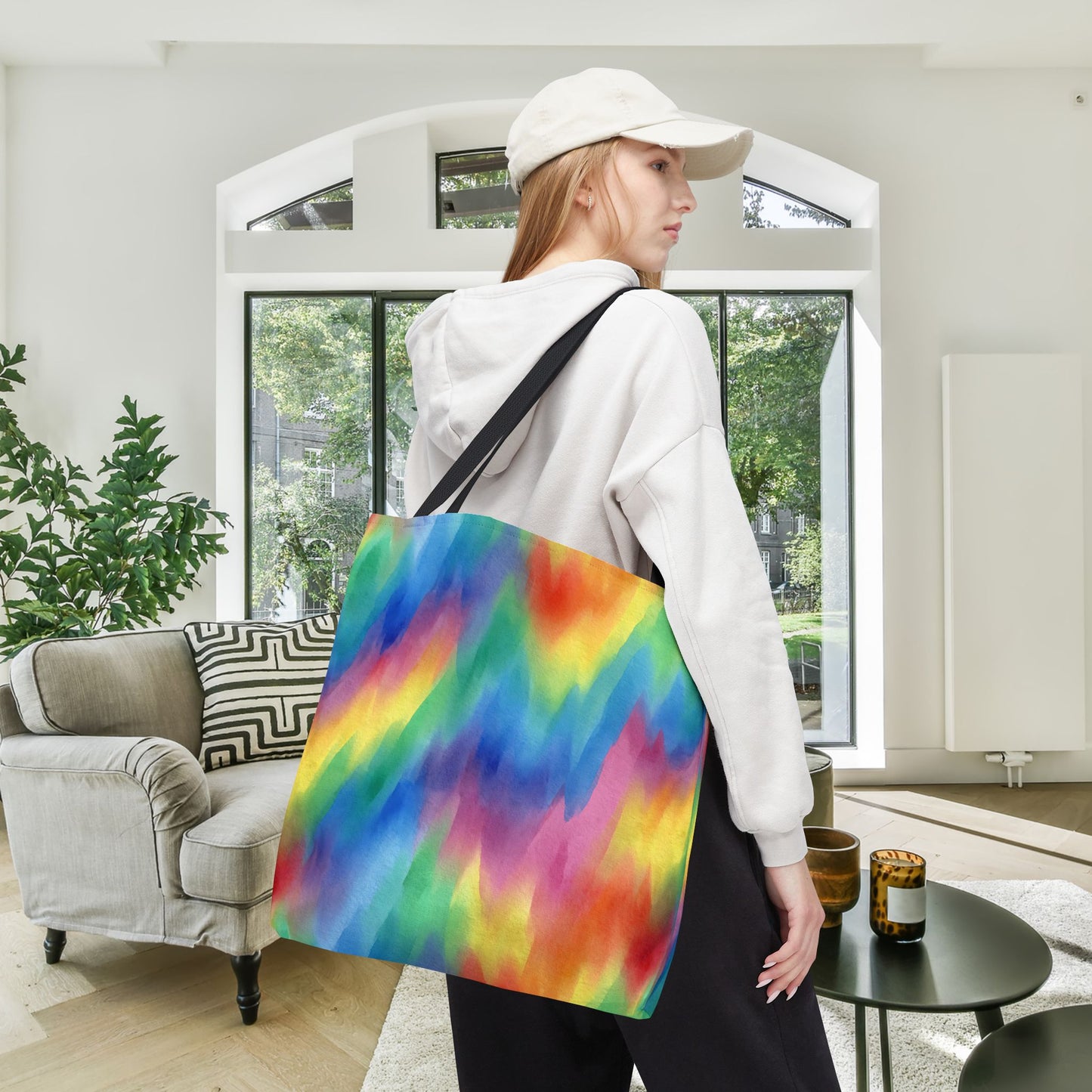 Colorwaves Canvas Tote Bag
