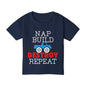 Nap Build Destroy Repeat Heavy Cotton™ Toddler T-shirt