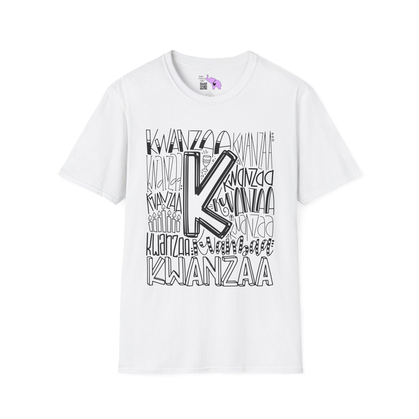 Kwanzaa Wordcloud Adult T-shirt