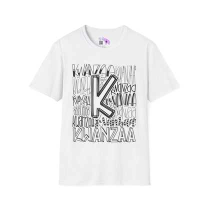 Kwanzaa Wordcloud Adult T-shirt