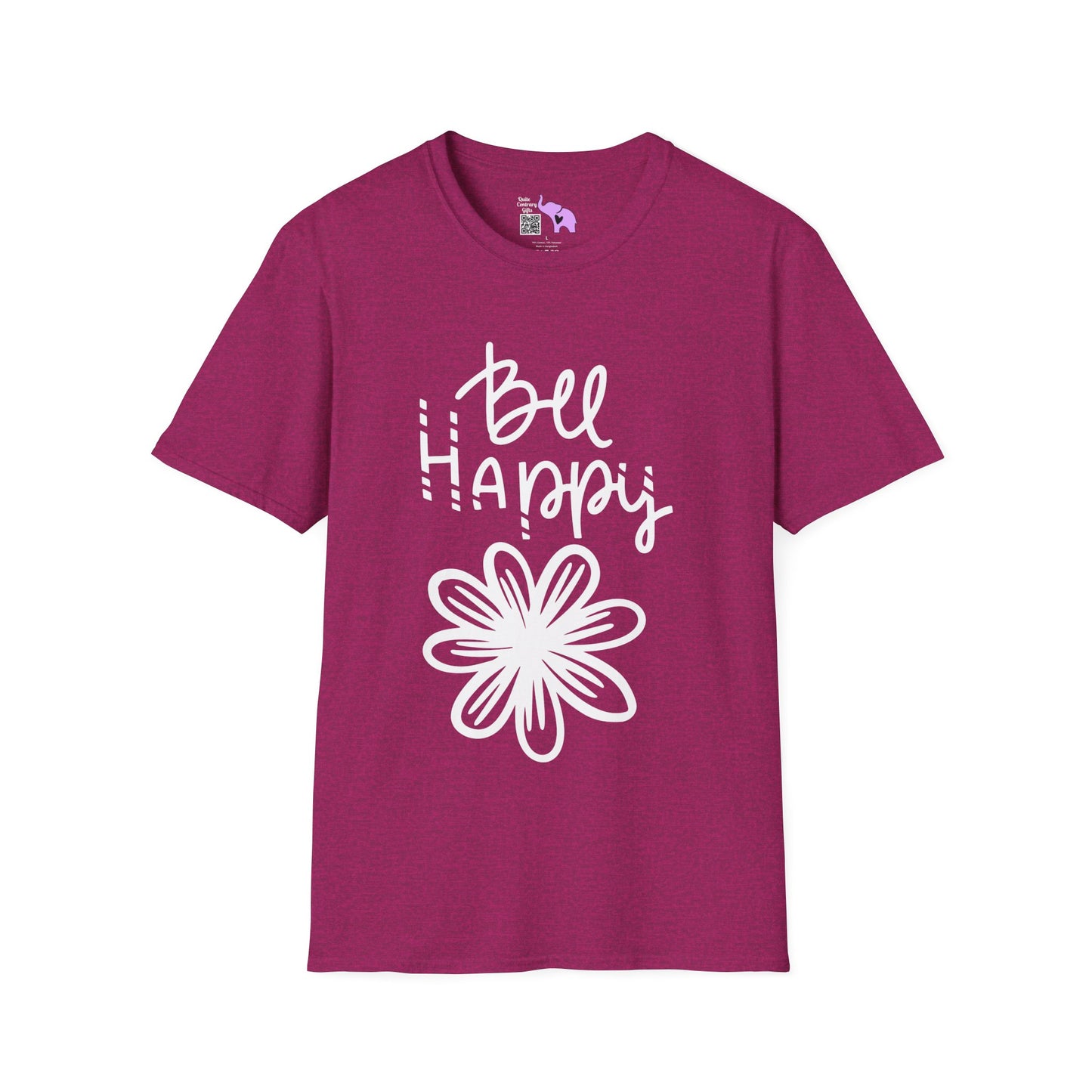 Bee Happy Adult T-shirt