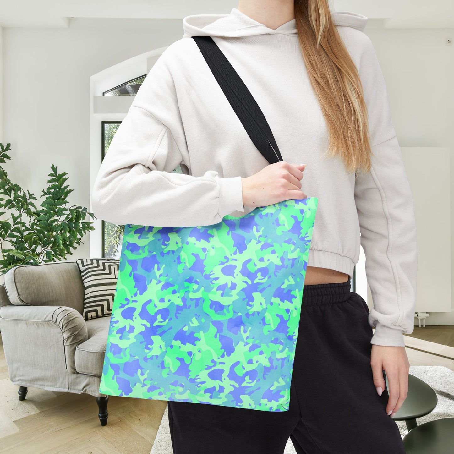 Glacier Grove Camo Canvas Tote Bag